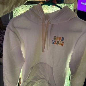 Life Is Good White Hoodie